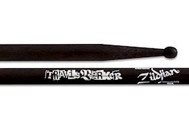 ZILDJIAN - DRUMSTICKS, ARTIST SERIES, TRAVIS BARKER, WOOD TIP, BLACK